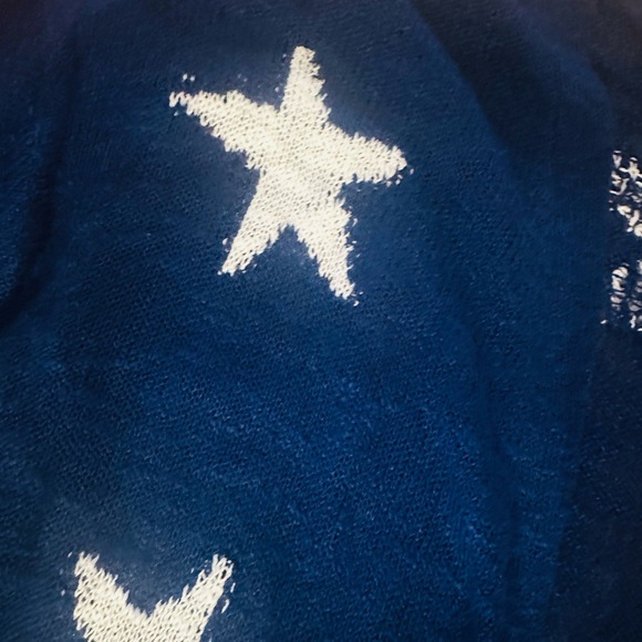 Amazon Dark Blue Cardigan with White Stars - Picture 2 of 4